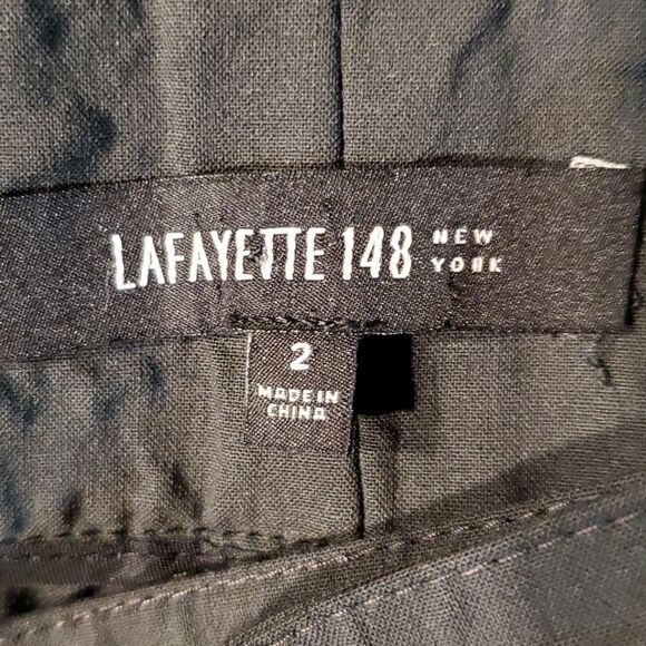 Lafayette 148 New York dark gray thin wool pants - Picture 8 of 9